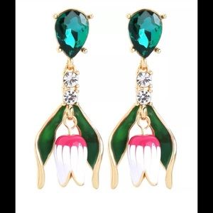 GORGEOUS Tulips Flowers Earrings